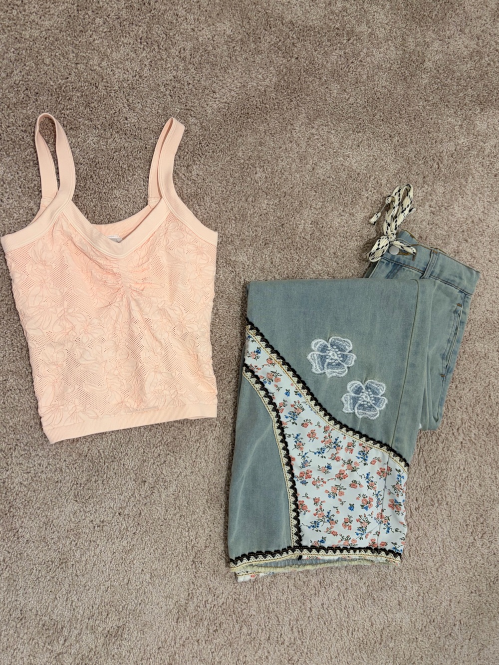 POL Patchwork Pants & Nikibiki Tank